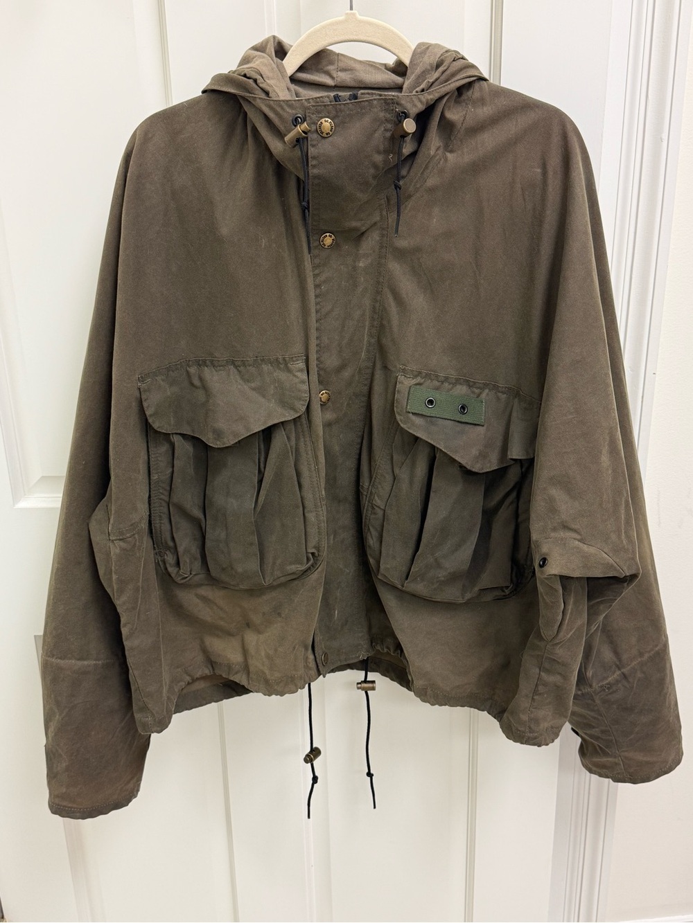 FILSON VTG 1437 Oil Finish Wading Jacket XL Otter Green Waxed Made In USA 2005
